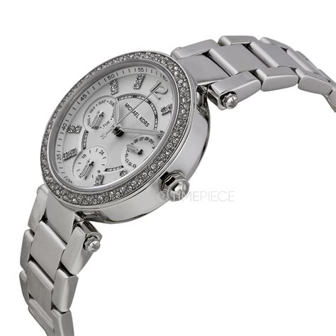 michael kors parker multifunction silver ladies watch mk5615|Michael Kors Parker Silver Dial Silver Tone Watch MK5615.